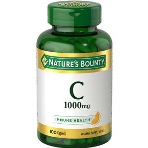 Nature's Bounty Pure Vitamin C Tablet, 1,000mg, 100 ct