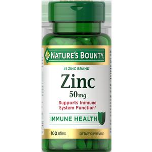 Nature's Bounty Zinc Caplets, 50mg, 100 ct