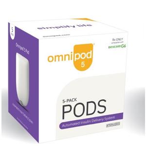 OmniPod 5 G6 Pods, 5 Count