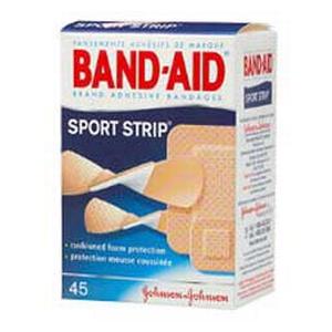 Band-Aid Sport Strip Adhesive Bandage, Extra Wide 1 x 3"