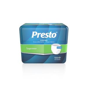 Presto Supreme Classic Protective Underwear Large 45" - 58" Maxiumum Absorbency