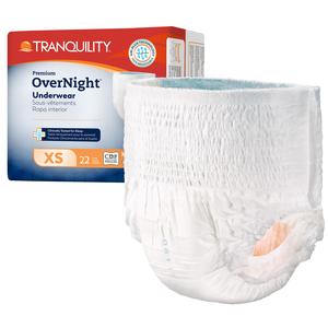 Tranquility Premium OverNight Disposable Absorbent Underwear X-Small 17" - 28"