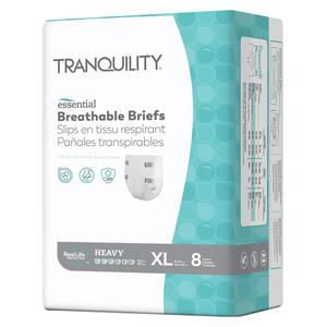 Tranquility Essential Breathable Briefs - Heavy, X-Large, 56" - 64", 200 - 250 lbs