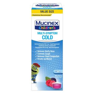 Mucinex Children's Multi-Symptom Liquid Cold, Very Berry, 4 oz