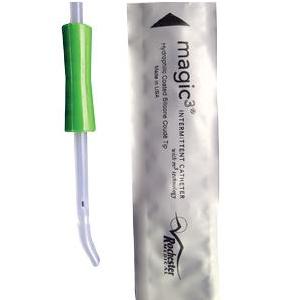 Magic3 Hydrophilic Coude Male Intermittent Catheter with Sure-Grip 14 Fr 16"