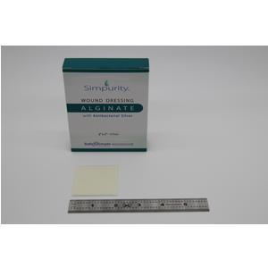 Simpurity Silver Alginate 2" x 2" Pad
