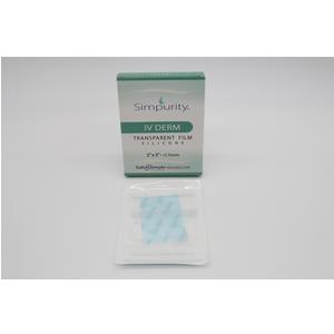 Simpurity IV Derm Transparent Silicone Film Dressing  2"  x 3"