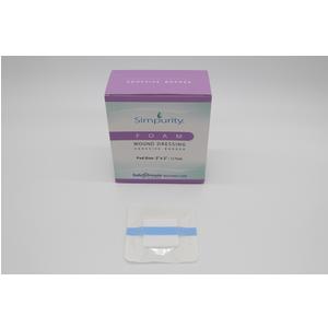 Safe N Simple Simpurity Foam with Adhesive Border, 2" x 2"