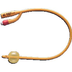 Gold 2-Way Silicone-Coated Foley Catheter 14 Fr 5 cc