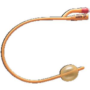 Gold 2-Way Silicone-Coated Foley Catheter 24 Fr 30 cc