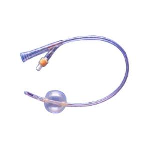 Soft Simplastic Coude 2-Way Foley Catheter 16 Fr 30 cc