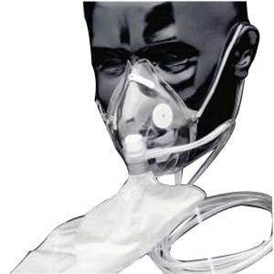 Adult Oxygen Mask w/Elastic Strap Style, Each