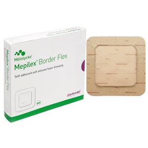 Mepilex Border Flexible Self-Adherent Absorbent Bordered Foam Dressing, 6" x 8", Replaces SC29560004