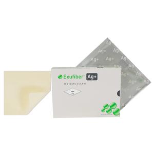 Exufiber Ag+ Gelling Fiber Dressing, 4" x 4.8"