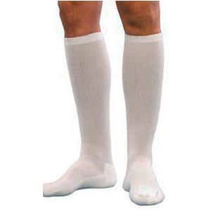 182C Cushioned Cotton Calf, 15-20mmHg, Men's, Size B, White