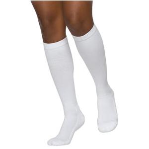 232C Essential Cotton Calf, 20-30mmHg, Men's, Large, Long, White