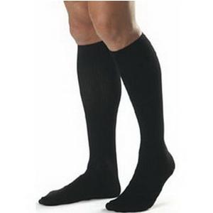 232C Essential Cotton Calf, 20-30mmHg, Men's, Medium, Long, Black