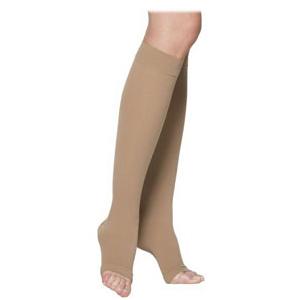 232C Essential Cotton Calf, 20-30mmHg, Open Toe, Small, Long, Crispa