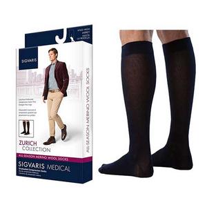 242C Style Merino Wool Calf, 20-30mmHg, Men's, Medium, Long, Navy