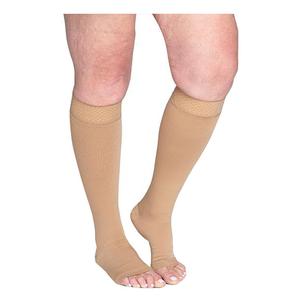 552C SECURE Calf with Grip-Top, 20-30mmHg, Open Toe, 2X-Large, Long, Beige