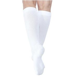 602C Diabetic Compression Socks Calf, 18-25mmHg, Men's, X-Large, Long, White
