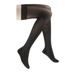 782N Style Sheer Thigh, 20-30mmHg, Women's, Medium, Long, Black