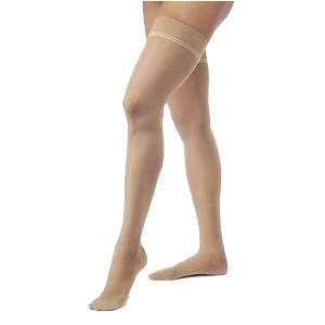 783N Style Sheer Thigh, 30-40mmHg, Open Toe, Medium, Long, Natural
