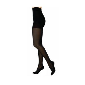 842P Style Soft Opaque Pantyhose, 20-30mmHg, Women's,  Large, Long, Black