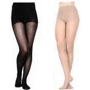 842P Style Soft Opaque Pantyhose, 20-30mmHg, Women's, Small, Long, Black