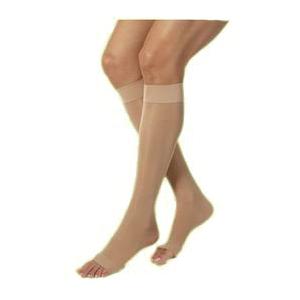 862C Essential Opaque Calf,  20-30mmHg, Open Toe, Medium, Short, Crispa