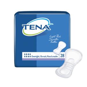 Tena Overnight Pads, 16" Long
