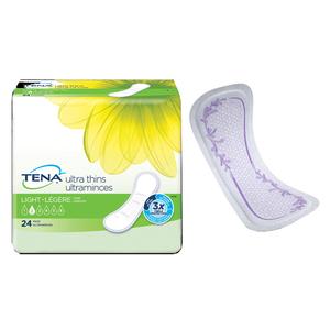 TENA Sensitive Care Ultra Thin Light Pads Long, 10" Long