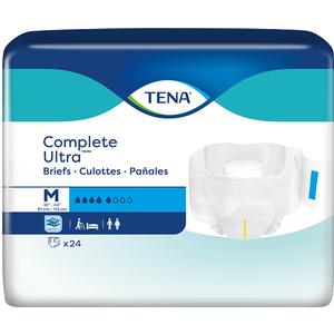 TENA Complete Ultra Brief, Medium 32" - 44", 24 Count
