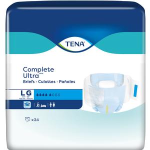 TENA Complete Ultra Brief, Large 40" - 56", 24 Count