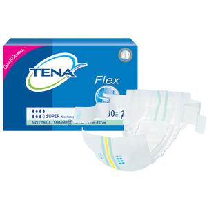 TENA ProSkin Flex Super Belted Incontinence Briefs, Size 12, 28" - 42" Waist