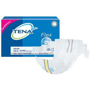 TENA ProSkin Flex Super Belted Incontinence Briefs, Size 20, 41" - 61" Waist