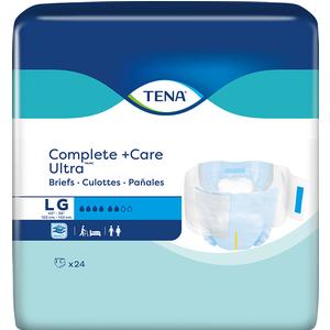 TENA Complete +Care Ultra Brief, Large 40" - 56", 24 Count