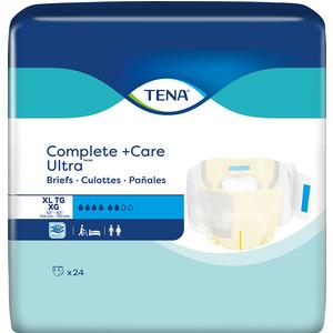 TENA Complete +Care Ultra Brief, Extra Large 52" - 62", 24 Count