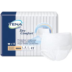 Tena Dry Comfort Protective Underwear, Large, 45"- 58"