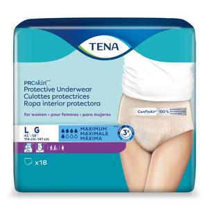 TENA ProSkin Protective Underwear for Women L, 45" - 58".