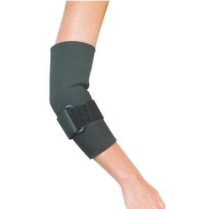Leader Neoprene Tennis Elbow with Strap, Black, X-Large
