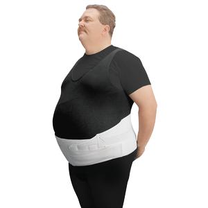 Leader Bariatric Back/Abdominal Support, White, +1