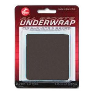 Cramer All Sports Underwrap, 2.75" x 21 Yards, Black