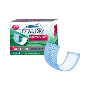 TotalDry Duo Booster Pads, 12" Long