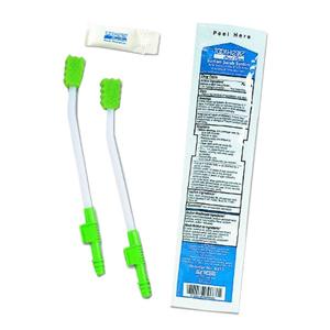 Single Use Suction Swab System with Perox-A-Mint Solution and Mouth Moisturizer