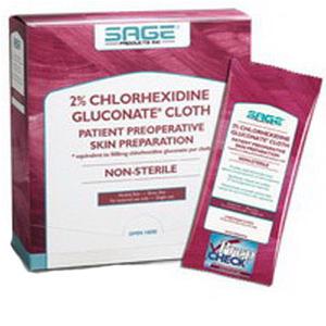 2% Chlorhexidine Gluconate Cloth, 7-1/2" x 7-1/2"
