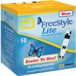 FreeStyle Lite Blood Glucose Test Strip (50 count)