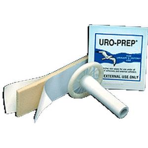 Uro-Con Texas-Style Male External Catheter with 2" Tube, Urofoam-2 and Uro-Prep, Large 35 mm