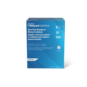 UltiGuard Safe Pack Mail-Back Pen Needles, 8mm - 31G x 5/16" (100 count)