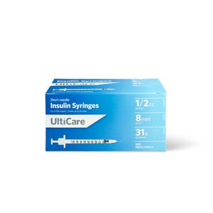 UltiCare Syringe 31G x 5/16", 1/2 mL (90 Count)